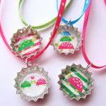 Mini Bottle Cap Necklace Va..
