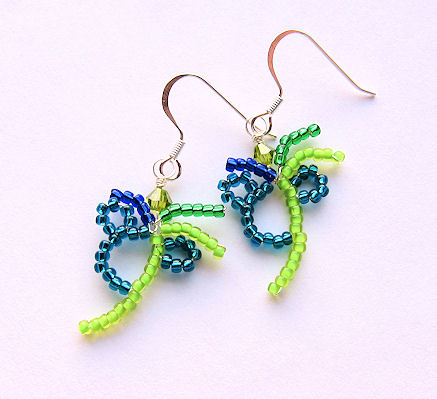 Hidden Mickey Mouse Palm Tree Disneyland Pacific Hotel Disney Cruise Line Inspired Beaded Earrings