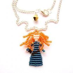 Merida Brave Disney Pixar Inspired Beaded Princess Necklace